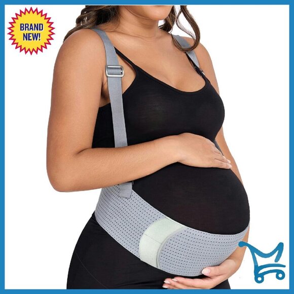 Maternity Belly Support Band with Back Brace Medium Adjustable